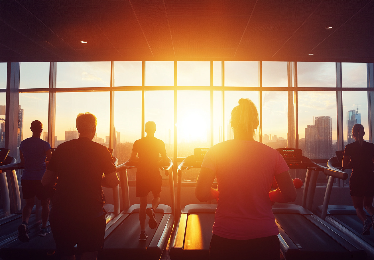 Активні люди старшого віку займаються фітнесом